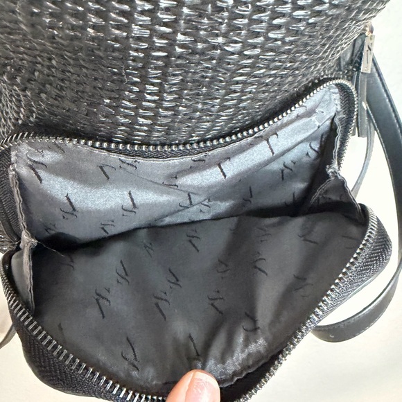 Simply Vera Wang Black Textured Small Backpack Bag - Picture 5 of 9